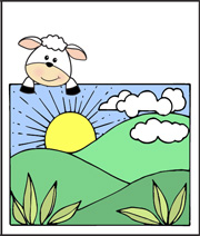 sheep printable book
