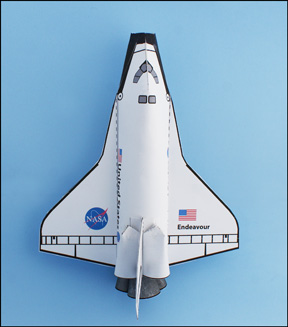 Space Shuttle Printable Craft for children