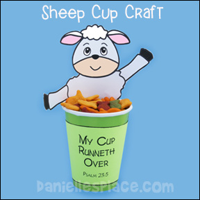 cup runneth over lamb cup craft www.daniellesplace.com