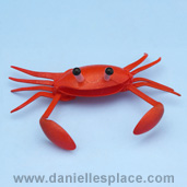 Crab Craft from www.daniellesplace.com