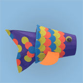 Fish Puppet Sunday School Craft for Kids