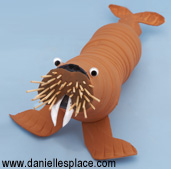 Walrus Cup and Bottle Craft for Kids www.daniellesplace.com