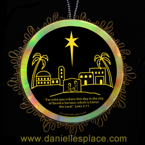 Little Town of Bethlehem Glowing Christmas Ornament Craft for Sunday School