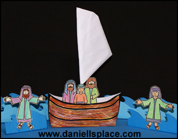 Envelope Boat Bible Craft for Jesus Walks on the Water www.daniellesplace.com
