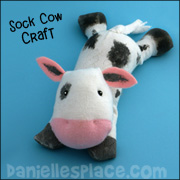 Cow Sock Craft for Kids