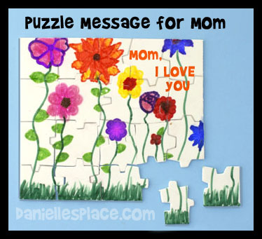 Foam Puzzle Card For Mom
