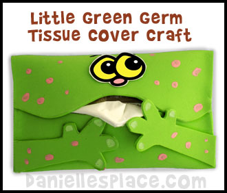 Little Green Germ Tissue Cover