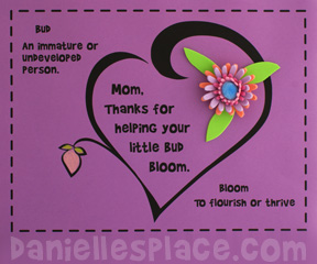 3D flower Craft for Mother's Day www.daniellesplace.com
