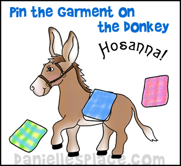 Pin the Garment on the Donkey Palm Sunday Game