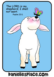 Free Bible Lesson for Sunday School - Psalm 23
