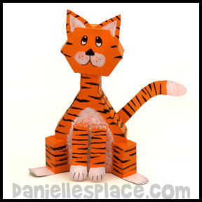 Cereal Box Cat Craft www.daniellesplace.com