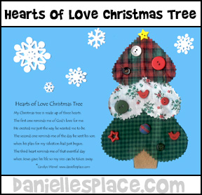 Heart Christmas Tree with Poem Craft for Kids from www.daniellesplace.com
