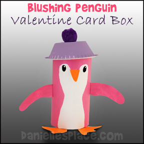 Blushing Penguin Valentine's Day Card Holder from www.daniellesplace.com