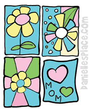 Window Clings Craft for Mother's Day www.daniellesplace.com