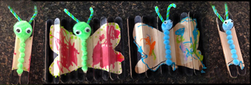 Folding Craft Stick Caterpillar Craft from www.daniellesplace.com