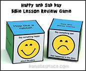Sad and Happy Die Bible Lesson Review Game 