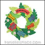 Hosanna Paper Plate Wreath from www.daniellesplace.com