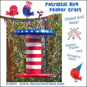 patriotic bird feeder craft