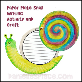 Snail Paper Plate Craft Paper Plate Snail Craft and Writing from Sheet from www.danielllesplace.com
