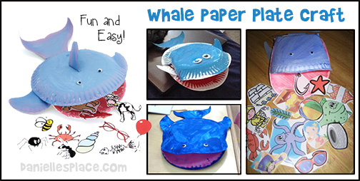 Jonah and the Whale Paper Plate Craft from www.daniellesplace.com