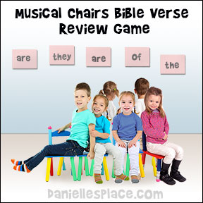 Bible Verse Review Games for Sunday school - Musical Chair Bible Verse Review Game for Children's Ministry from www.daniellesplace.com