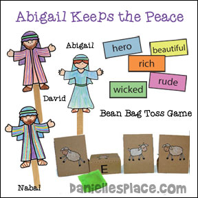 abigail and king david coloring pages - photo #35