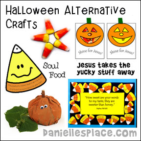 Halloween Alternative Crafts for Kids from www.daniellesplace.com where learning is fun!