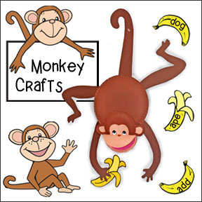 Monkey sign printable clipart