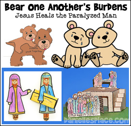 Bear One Another's Burden Bible Lesson for Children from www.daniellesplace.com