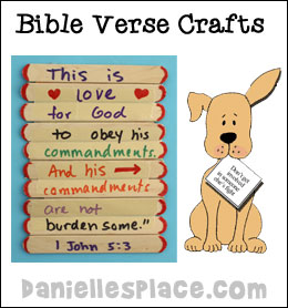 Bible Crafts - Bible verse Crafts for Sunday School from www.daniellesplace.com 