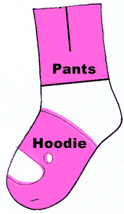 Sock Doll Clothes diagram 3