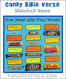 Bible Verse and Candy Matchup Game