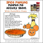 Spice Painting Thanksgiving Poem Craft