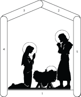 Nativity-triptych pattern