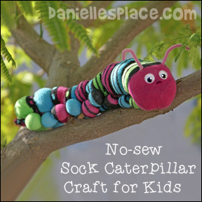 Sock Caterpillar Craft for Kids