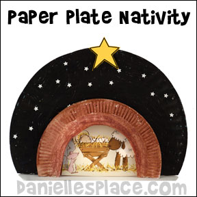Nativity Paper Plate Craft for Sunday School from www.daniellesplace.com