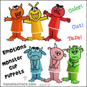 How Color Effects our Emotions - Monster Cup Crafts from www.daniellesplace.com