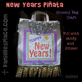 New Year Piñata Craft For a New Year's Party from www.daniellesplace.com