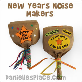 New Years Noise Maker Craft for Kids from www.daniellesplace.com