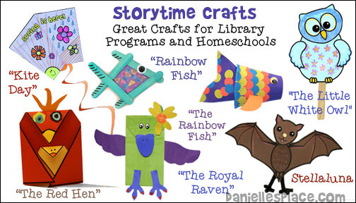 Storytime Crafts for Kids that are great for Libraries and Homeschool from www.daniellesplace.com