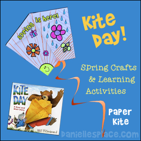 Kite Day! Paper Kite Craft for Children from www.daniellesplace.com