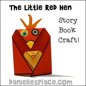 The Little Red Hen Craft for Children from www.daniellesplace.com