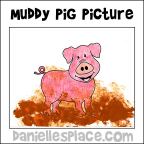 Muddy Pig Coloring and Activity Sheet
