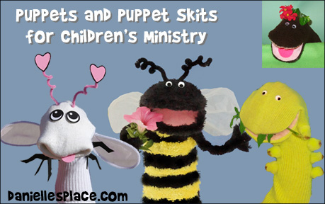 puppet skits ministry sunday christmas bible daniellesplace children puppets christian church sock