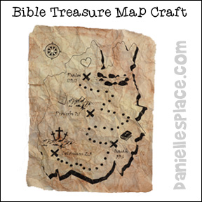 Treasure Map Craft and Activity for Sunday School from www.daniellesplace.com