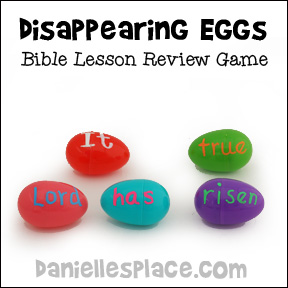 "Disappearing Egg" Bible Verse Review Game from www.daniellesplace.com