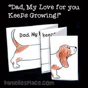 Expanding Dog Card for Father's Day Craft for Kids from www.daniellesplace.com