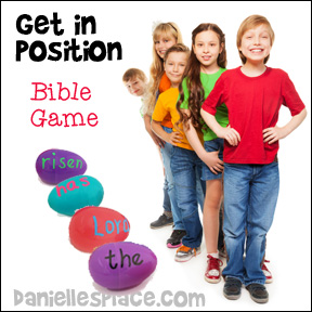 "Get in Position" Bible Verse Review Game for Children's Ministry from www.danielllesplace.com