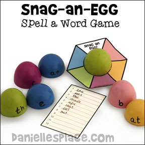 Snag-an-Egg Spelling Word Game - Educational Game from www.daniellesplace.com