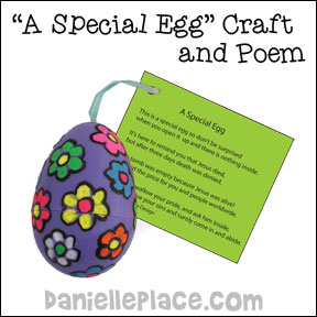 Special Easter Egg Bible Craft for Children from www.daniellesplace.com